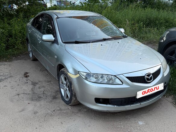 2005 Mazda 6 I (GG) Рестайлинг, серебристый, 270000 рублей - вид 4