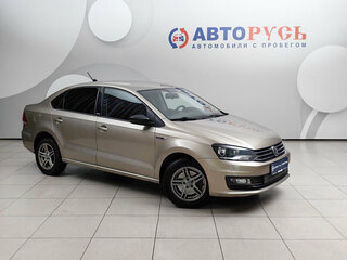 2017 Volkswagen Polo V Рестайлинг, бежевый, 1099000 рублей, вид 1