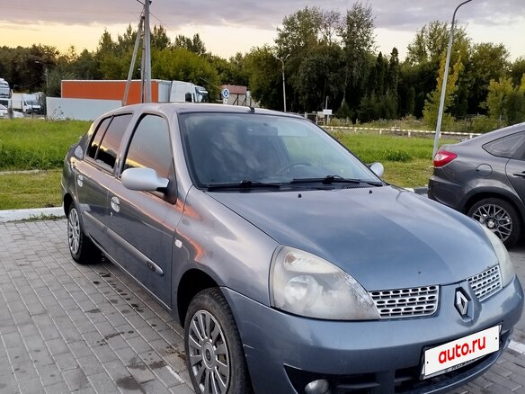 2007 Renault Symbol I Рестайлинг 2, серый, 180000 рублей - вид 3