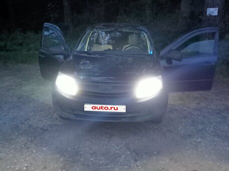2012 Lada (ВАЗ) Granta I, чёрный, 200000 рублей, вид 2