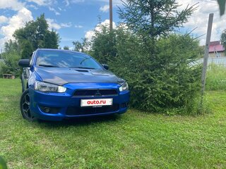 2008 Mitsubishi Lancer X, синий, 550000 рублей, вид 2