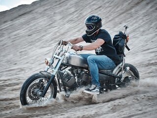1996 Yamaha XVS400 Drag Star, чёрный, 450000 рублей, вид 2