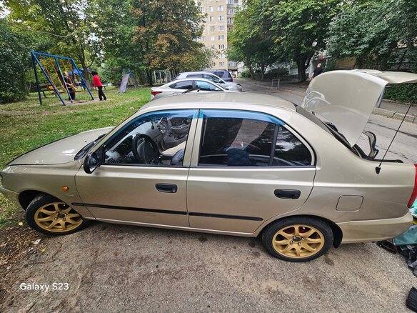 2006 Hyundai Accent ТагАЗ II, бежевый, 520000 рублей - вид 1