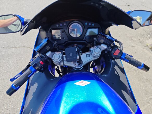 2002 Honda CBR 1100 XX, синий, 370000 рублей - вид 10