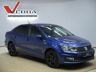 2019 Volkswagen Polo V Рестайлинг, синий, 1050000 рублей, вид 3