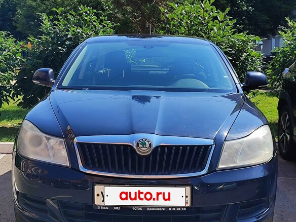 2011 Skoda Octavia II (A5) Рестайлинг, чёрный