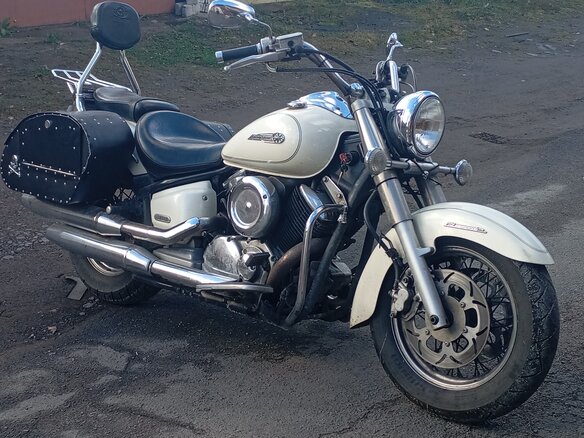 2003 Yamaha XVS1100, бежевый, 450000 рублей - вид 3