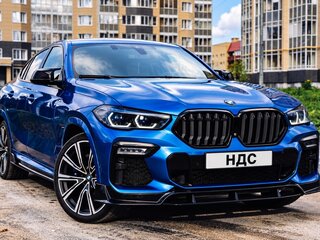 2020 BMW X6 M50d III (G06), синий, 9200000 рублей, вид 1