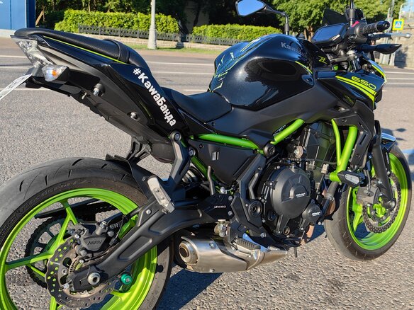 2021 Kawasaki Z 650, зелёный, 700000 рублей - вид 5