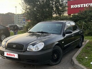 2004 Hyundai Sonata ТагАЗ IV (EF) Рестайлинг, чёрный, 135000 рублей, вид 4