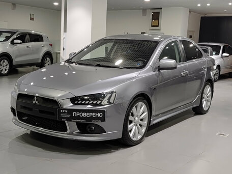 2013 Mitsubishi Lancer X Рестайлинг, серый, 606000 рублей, вид 1
