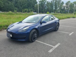 2021 Tesla Model 3 Performance I, синий, 3650000 рублей, вид 1