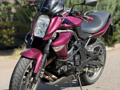 2006 Kawasaki ER-6N, фиолетовый, 350000 рублей, вид 4