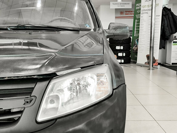 2012 Lada (ВАЗ) Granta I, чёрный, 180000 рублей - вид 16