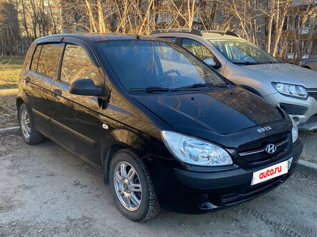2010 Hyundai Getz I Рестайлинг, чёрный, 430000 рублей, вид 4