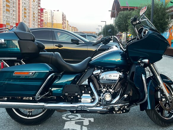 2020 Harley-Davidson Road Glide Limited, зелёный, 2200000 рублей - вид 8