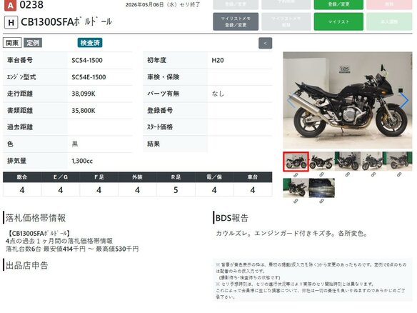 2008 Honda CB 1300, чёрный, 699000 рублей - вид 7