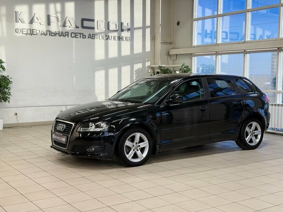 2008 Audi A3 II (8P) Рестайлинг 2, чёрный, 835000 рублей