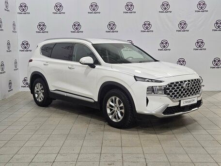 2021 Hyundai Santa Fe IV Рестайлинг, белый, 3146000 рублей, вид 3