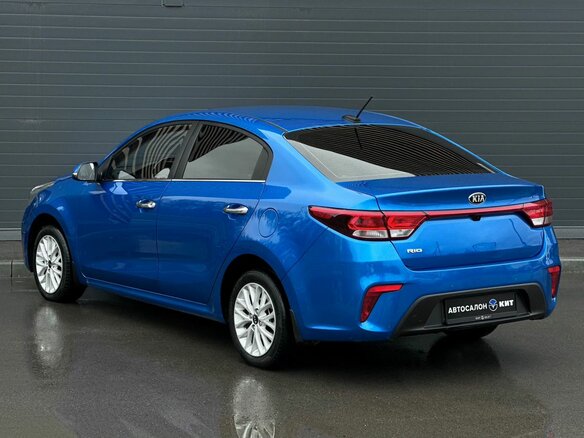 2017 Kia Rio IV, синий, 1175000 рублей - вид 5