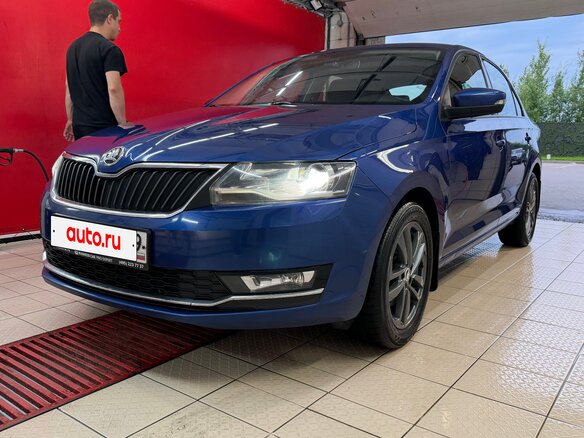 2019 Skoda Rapid I Рестайлинг, синий - вид 3