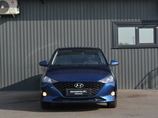 2021 Hyundai Solaris II Рестайлинг, синий, 1749888 рублей, вид 3