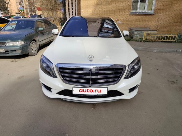 2014 Mercedes-Benz S-Класс 500 Long VI (W222, C217), белый, 3200000 рублей - вид 1