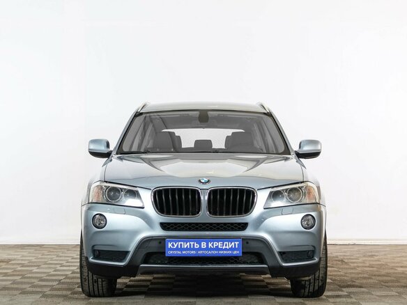 2012 BMW X3 20i xDrive II (F25), голубой, 1779000 рублей - вид 1