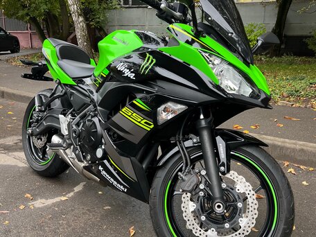2017 Kawasaki ER-6F (Ninja 650R), зелёный, 745000 рублей, вид 1