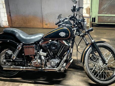 1984 Harley-Davidson Dyna Low Rider, чёрный, 1000000 рублей, вид 1