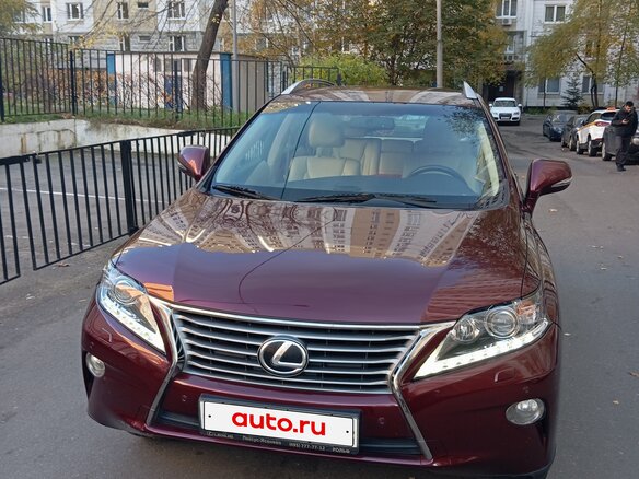 2013 Lexus RX 270 III Рестайлинг, красный, 2450000 рублей
