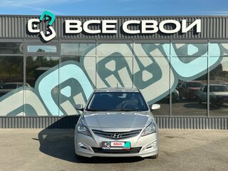 2016 Hyundai Solaris I Рестайлинг, серебристый, 1017000 рублей, вид 5