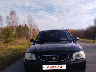 2006 Hyundai Accent ТагАЗ II, чёрный, 295000 рублей, вид 2