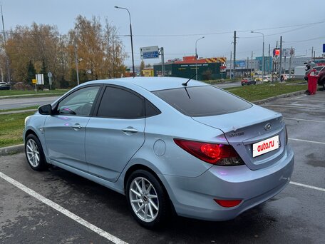 2012 Hyundai Solaris I, голубой, 450000 рублей, вид 4