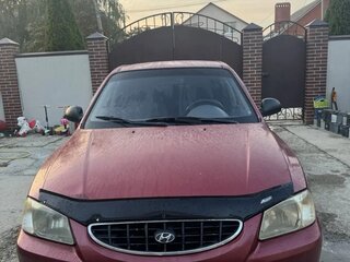 2005 Hyundai Accent ТагАЗ II, красный, 300000 рублей, вид 2
