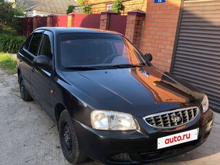 2006 Hyundai Accent ТагАЗ II, чёрный, 380000 рублей, вид 1