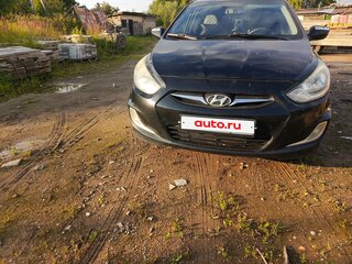 2012 Hyundai Solaris I, чёрный, 380000 рублей, вид 1
