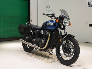 2023 Triumph Bonneville T100, синий, 890000 рублей, вид 3