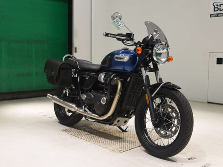 2023 Triumph Bonneville T100, синий, 890000 рублей, вид 3