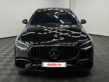 2021 Mercedes-Benz S-Класс 500 Long 4MATIC VII (W223), чёрный, 9300000 рублей, вид 2
