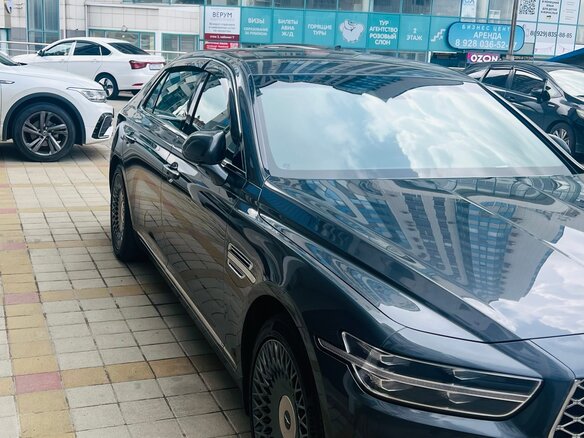 2021 Genesis G90 I Рестайлинг, серый, 4000000 рублей - вид 6