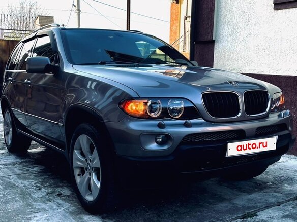2004 BMW X5 4.4i I (E53) Рестайлинг, серый, 866000 рублей - вид 2