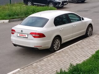2014 Skoda Superb DSG II Рестайлинг, белый, 890000 рублей, вид 4