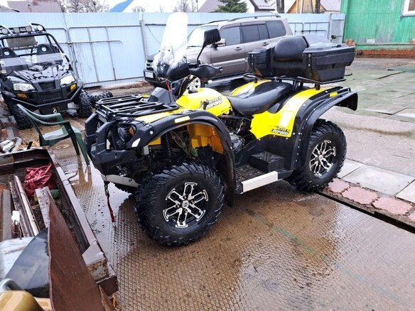 2018 Stels ATV-500YS Leopard, жёлтый, 490000 рублей