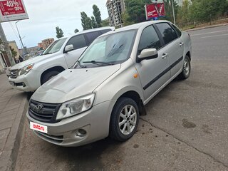 2013 Lada (ВАЗ) Granta I, серебристый, 225000 рублей, вид 1