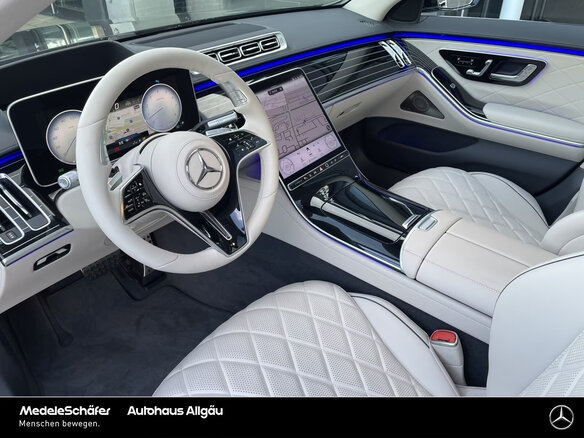 2026 Mercedes-Benz S-Класс 580 Long 4MATIC VII (W223), чёрный - вид 7