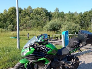 2015 Kawasaki ER-4F (Ninja 400R), зелёный, 450000 рублей, вид 2