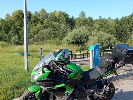 2015 Kawasaki ER-4F (Ninja 400R), зелёный, 450000 рублей, вид 2
