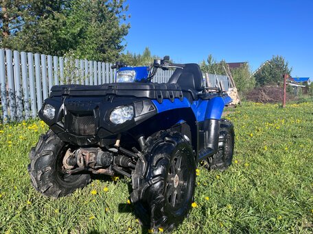 2010 Polaris Sportsman 850, синий, 595000 рублей, вид 1