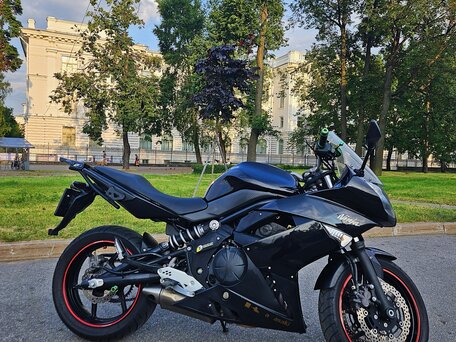 2011 Kawasaki ER-6F (Ninja 650R), чёрный, 450000 рублей, вид 2